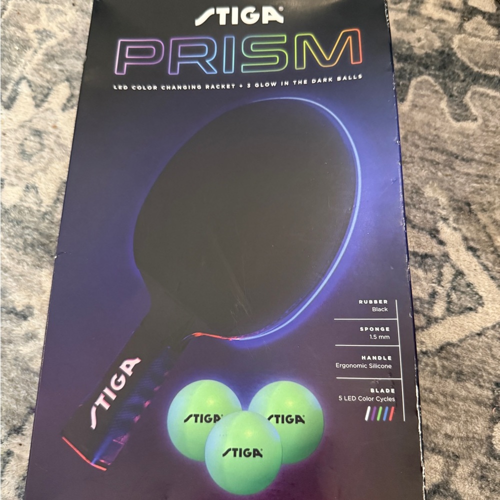 New Stiga Prism Table Tennis Set with LED Balls